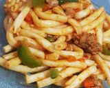 A picture of step 5 of Spicy long macroni.