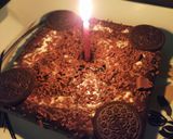 A picture of step 8 of Oreo choco cake.