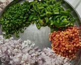 A picture of step 2 of Vegetable Manchurian with Red Gravy.