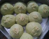 Foto langkah ke 5 dari resep Roti sobek pandan isi coklat(no telur).