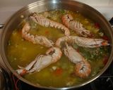 Foto del paso 4 de la receta Arroz seco de la huerta con cigalas