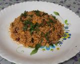 A picture of step 7 of Mexican rice.