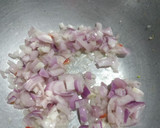 A picture of step 1 of Vegetable Spring Rolls (with homemade wrapper).