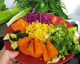 Foto langkah ke 3 dari resep Salad veggie/diet vegetarian- simple healthy eat.