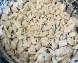 A picture of step 5 of All-American Blueberry Lemon Puppy Chow.