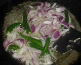 A picture of step 2 of Cabbage green peas sabzi.