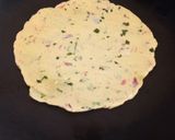 A picture of step 3 of Akki Roti.