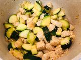 Zucchini Chicken Pesto Pasta