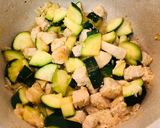 A picture of step 6 of Zucchini Chicken Pesto Pasta.
