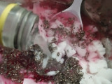 Es Sirup Jelly Kelapa dengan Chia Seeds