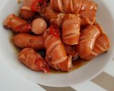 Foto langkah ke 5 dari resep Sosis pedas saus madu.