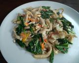Foto langkah ke 4 dari resep Oseng jamur sawi telor.