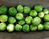 A picture of step 1 of My Roasted Peppered Sprouts 💜💛.