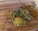 Une image de l'étape 10 de Salade de riz vert au jambon, concombre, poivrons, tomates et olives noires.