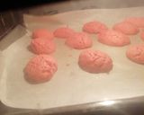 Φωτογραφία βήματος 3 της συνταγής Red velvet μελομακάρονα με κουβερτούρα ♠️💜
