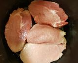 A picture of step 2 of Pork Medallions in a sweet n sour Mango & Chilli Sauce 😀.