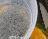 A picture of step 2 of Roohafza and Mango Drink.