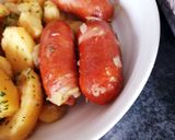 Une image de l'étape 5 de Pommes de terre en cocotte et saucisses fumées 😋.