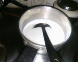 A picture of step 2 of Sabudana Pudding..