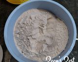 A picture of step 1 of Buckwheat and Wheat Flour Rotis.