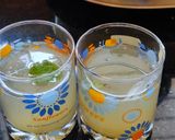 A picture of step 3 of Aam panna (raw mango drink).