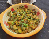 जुकिनी की सब्जी (zucchini ki sabzi recipe in Hindi) रेसिपी चरण 3 फोटो
