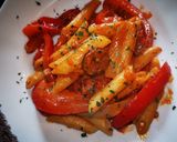 Lecsós penne recept fázis 3 fotója