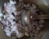 A picture of step 2 of Palak chickpea pulao.