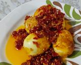 Foto langkah ke 5 dari resep Telur Balado Pedas Manis.