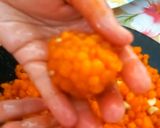 A picture of step 6 of Boondi ke ladoo.