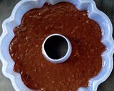 Foto langkah ke 6 dari resep Banana Triple Choco Steamed Brownies (No Mixer).