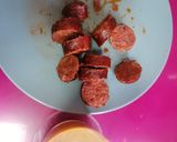 Foto del paso 5 de la receta: Habichuelas rojas con chorizo y salteado de repollo(col)