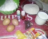 Foto langkah ke 1 dari resep Bolu kukus semangka.