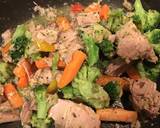 Cognac fried tuna and veggies recipe step 5 photo