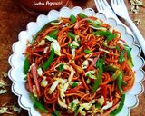 शेज़वान नूडल्स (Schezwan noodles recipe in Hindi) रेसिपी चरण 8 फोटो