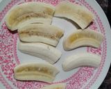 A picture of step 2 of Nutella and Banana sandwich made in Air fryer.