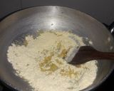 A picture of step 2 of Leftover Mawa Besan Barfi.