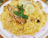A picture of step 12 of Chicken Biryani 😋😋.