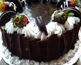 Foto langkah ke 9 dari resep Coklat ganache simple tart cake.