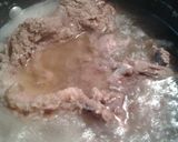 A picture of step 1 of Twice cooked beef.