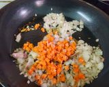 A picture of step 3 of Chicken Keema and Vegetables Kachori.