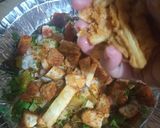 A picture of step 8 of Mix plate chaat.