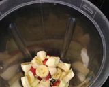 A picture of step 2 of Badam and Fruits Milk Shake.