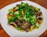 Foto langkah ke 3 dari resep Pok Choy Tumis Daging Sapi.