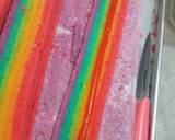 24.Rainbow miniroll aka Bolu Gulung mini Pelangi langkah memasak 7 foto