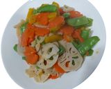 Foto langkah ke 4 dari resep Tumis Akar Teratai.