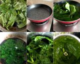 A picture of step 2 of Palak paneer pulao.