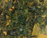 Foto langkah ke 5 dari resep Gulai Daun Singkong Rencah Udang.