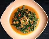 Foto langkah ke 5 dari resep Tumis Pakis Udang Rebon.