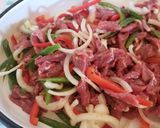 Foto del paso 3 de la receta: Carne para fajitas al horno (ideal para días ocupados)